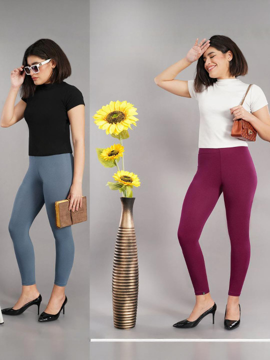 Shruthi Pack of 2 Shsuvia Ankle Length Leggings for women