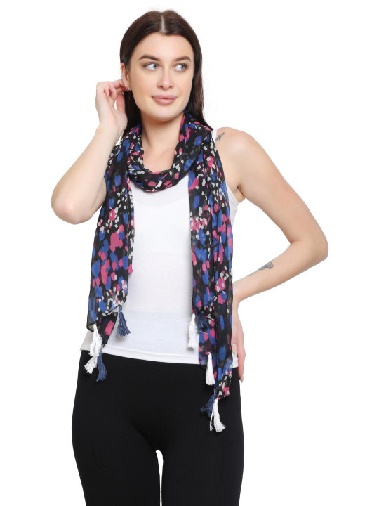 StoleVilla Set of 6 Printed Chiffon Stoles