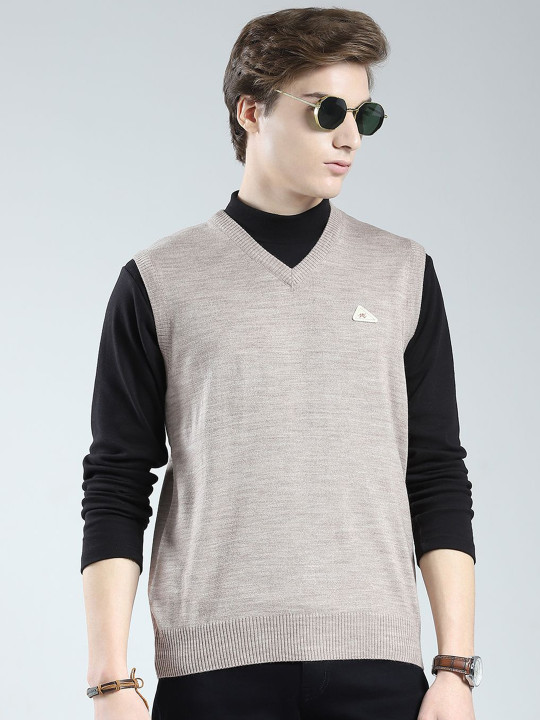 Monte Carlo Men V-Neck Sleeveless Sweater Vest