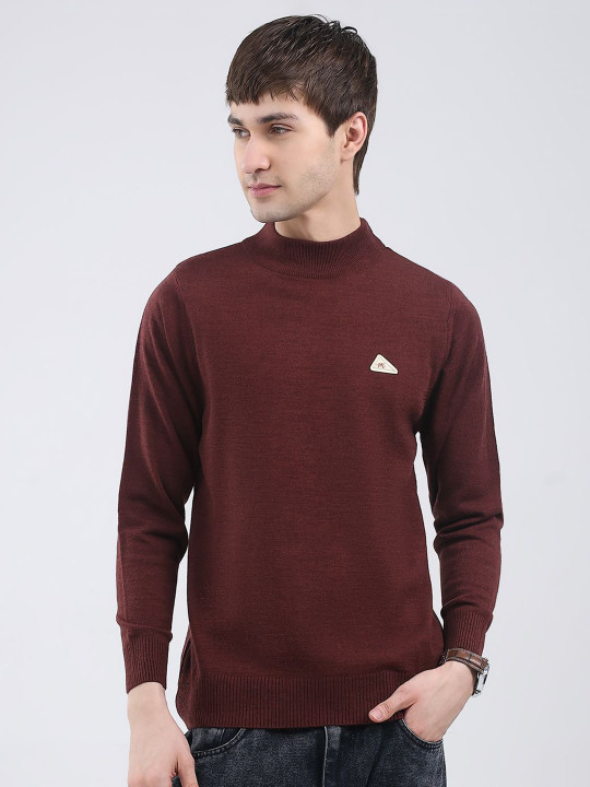Monte Carlo Men High Neck Woollen Pullover