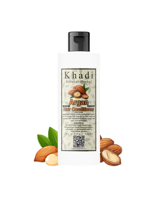 khadi natural herbal Argan Oil Conditioner For Dry & Frizzy Hair - 200 ml