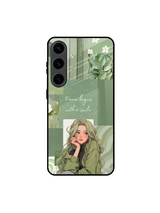 QRIOH Abstract Printed Samsung Galaxy S24 5G Silicone Back Case