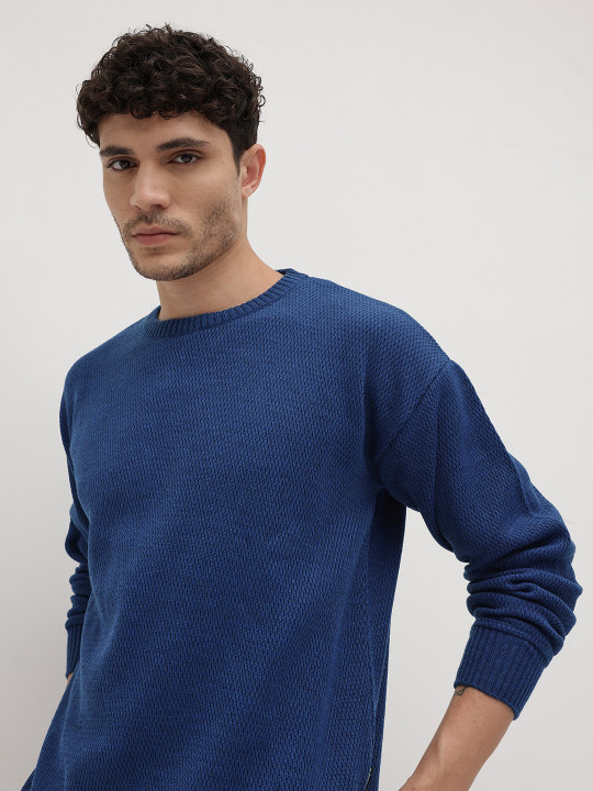 Roadster The Life Co. Textured Knitted Pullover