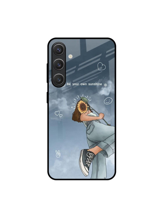 QRIOH Women Floral Printed Samsung Galaxy S25 5G Silicone Back Case