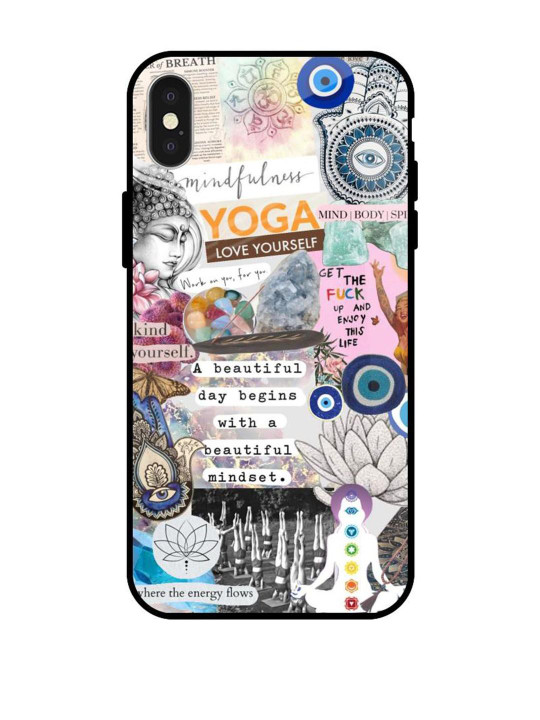 QRIOH Typography Printed iPhone X Back Case Mobile Accessories