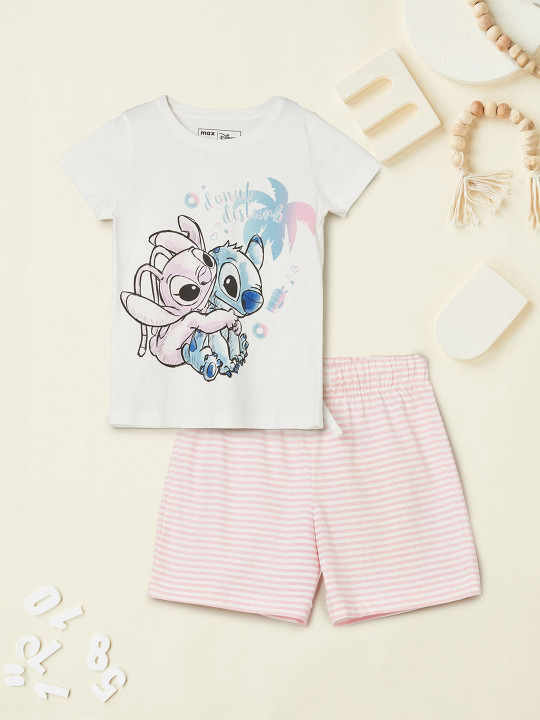 max Girls Printed Pure Cotton Night suit