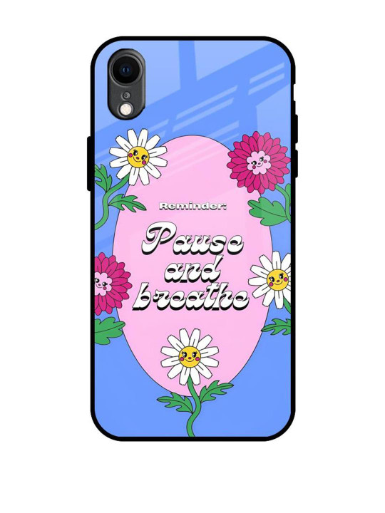 QRIOH Floral Printed iPhone XR Back Case Mobile Accessories
