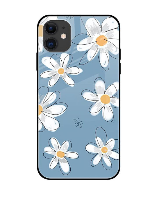 QRIOH Floral Printed iPhone 12 Mini Back Case Mobile Accessories