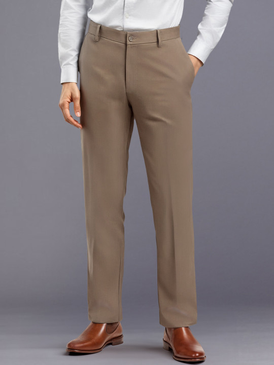Louis Philippe Men Slim Fit Formal Trousers