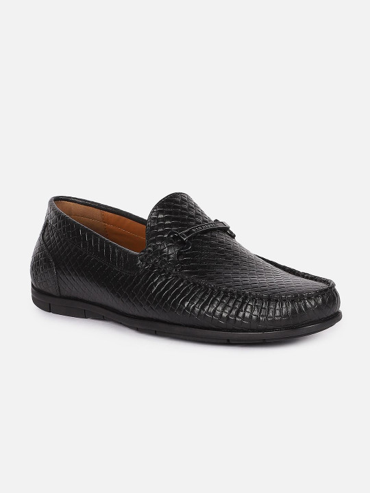 Van Heusen Men Leather Loafer Round Toe Casual Shoes