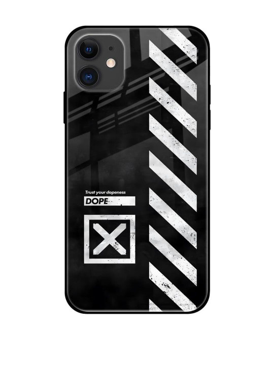 QRIOH Typography Printed iPhone 12 Back Case Mobile Accessories