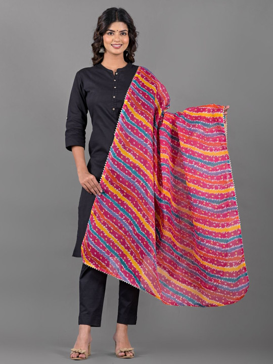 Apratim Printed Bandhani Dupatta with Gotta Patti