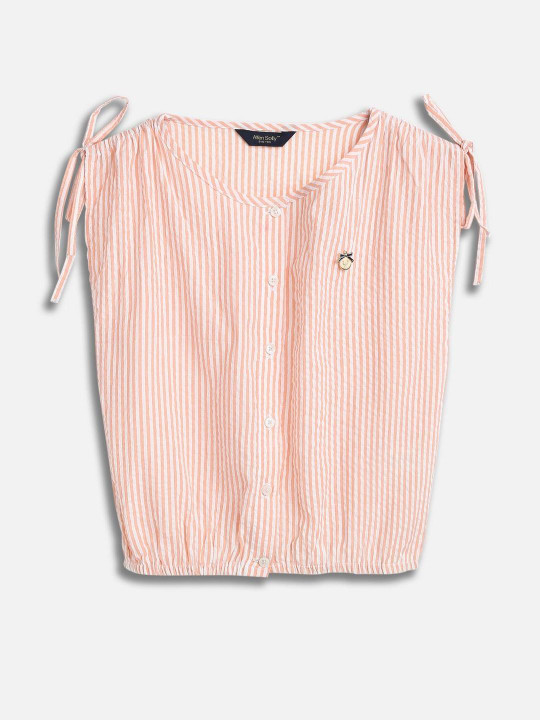 Allen Solly Junior Girls Striped Cotton Top
