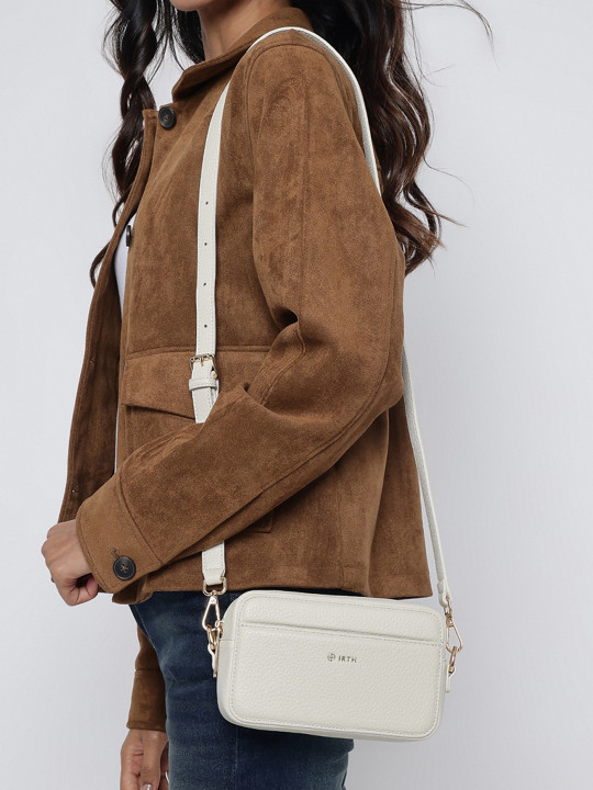 IRTH by House of Titan Textured Structured Sling Bag