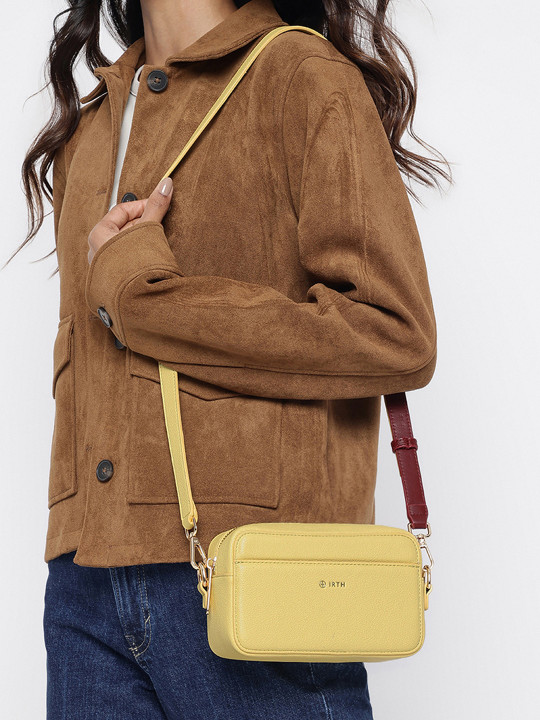 IRTH by House of Titan Textured Structured Sling Bag