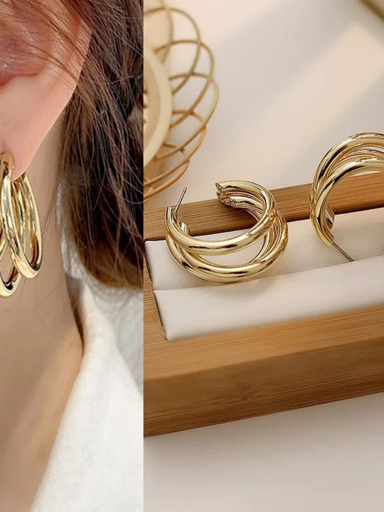 Vembley Alloy Hoop Earrings