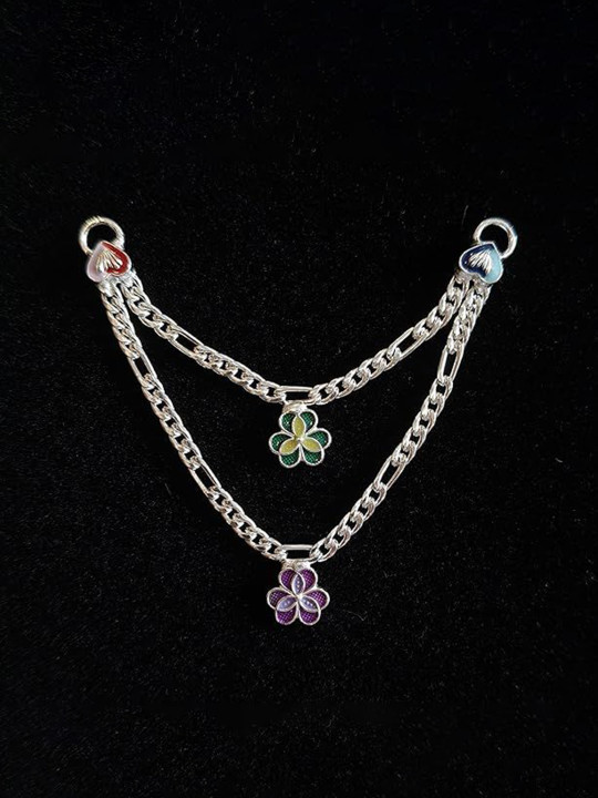 SJ Shree Jewellers Unisex Silver Silver-Plated Handcrafted Necklace