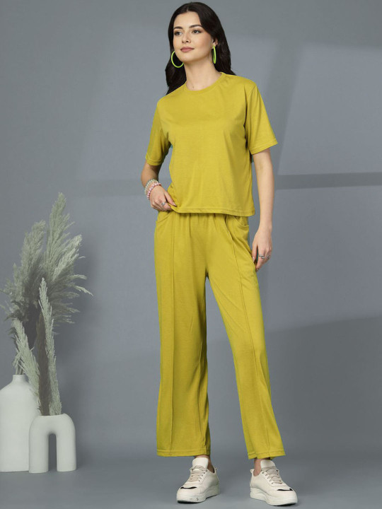 Mast & Harbour T-shirt With Trousers Co-Ords