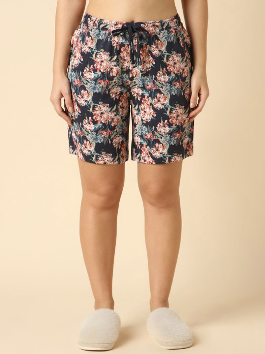 Van Heusen Women Printed Functional Pocket Lounge Shorts
