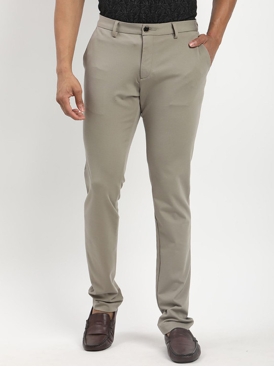 Indian Terrain Men Urban Slim Fit Regular Trousers