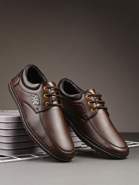 Killer Men Round Toe Lightweight Lace-Ups Derbys