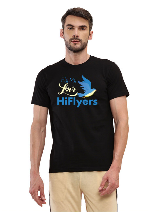 T.T. Men Graphic Printed Round Neck T-shirt