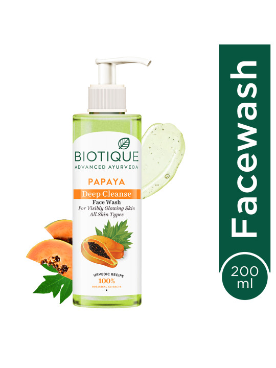 Biotique Papaya Deep Cleanse Visibly Flawless Skin Face Wash 200ml