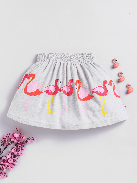 Here&Now X Game Begins Girls Printed Flared Skirt