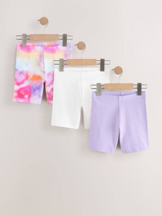 NEXT Girls Pack of 3 Cycling Shorts