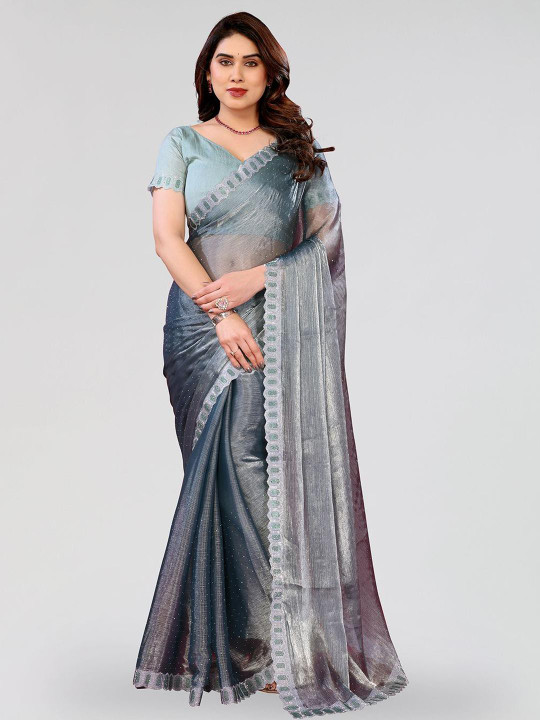 Embellished Saree With Blouse Piece