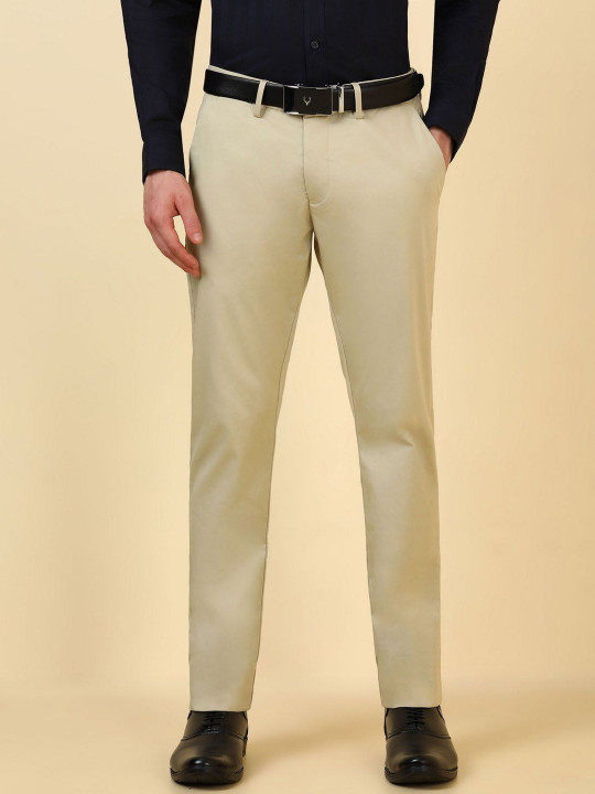 Allen Solly Men Slim Fit Mid-Rise Formal Trousers