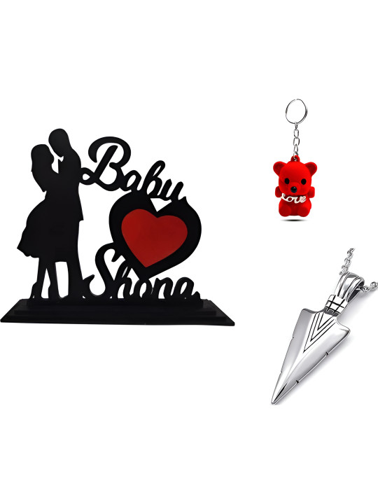 Niya Krafts Arrow-Shaped Pendant With Keychain & Showpiece