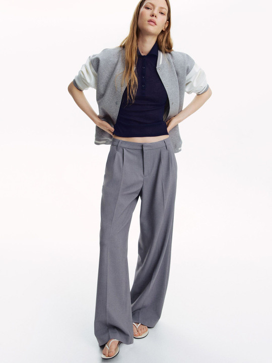 H&M Wide Tailored Trousers