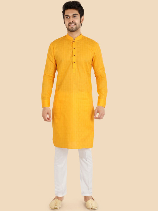 Ethniks Neu-Ron Men Printed Regular Pure Cotton Kurta with Pyjamas