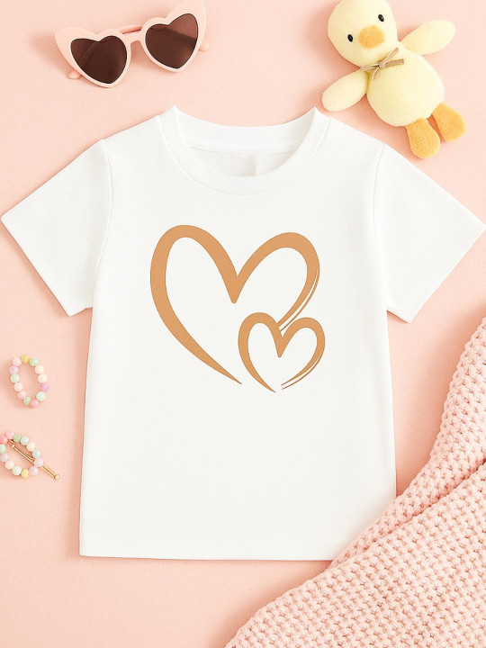 Luke & Lilly Girls Regular Fit Cotton Tshirts