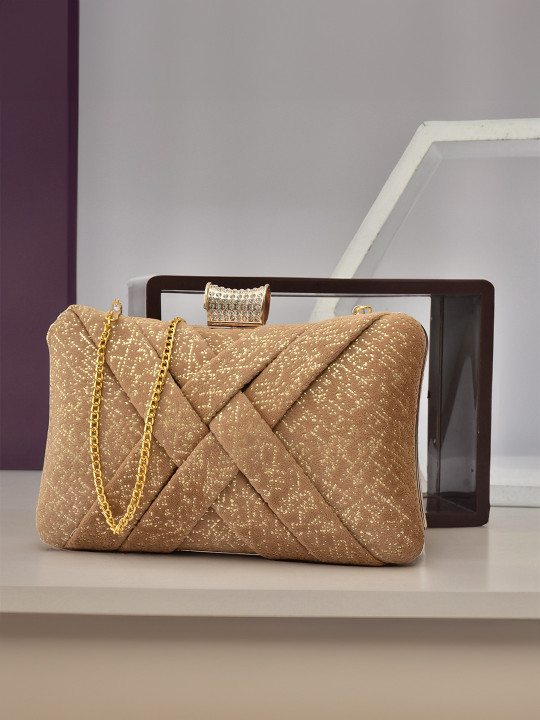 FOR THE BEAUTIFUL YOU Women Embellished Box Clutch