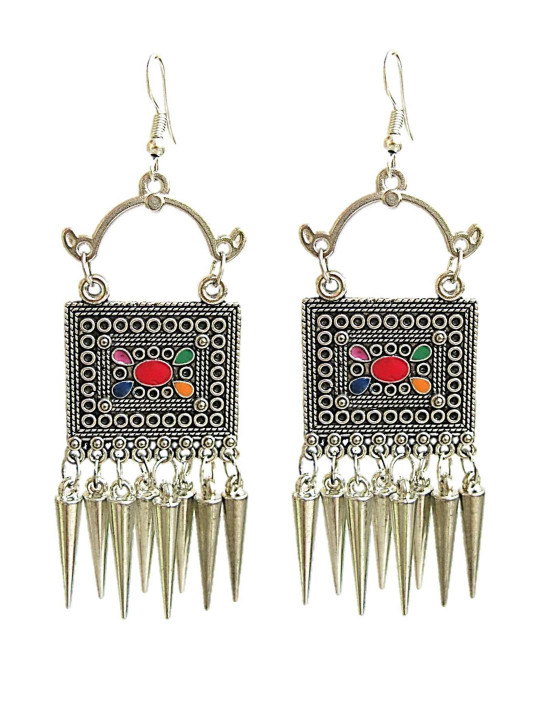 muccasacra Multicoloured Alloy Earrings