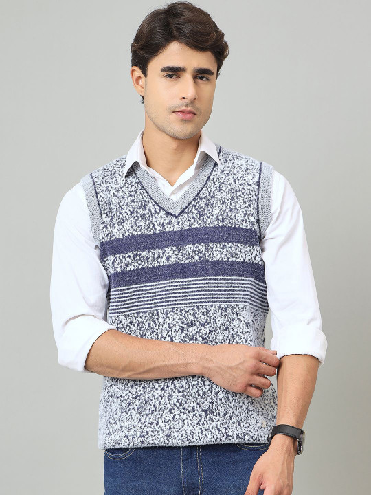 Duke Men V-Neck Sleeveless Sweater Vest