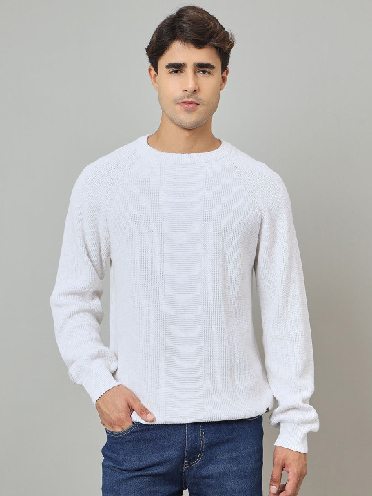 Duke Men Self Design Round Neck Pullover Sweaters