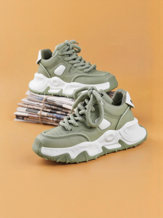 Overstar Men Green Synthetic Casual Shoes