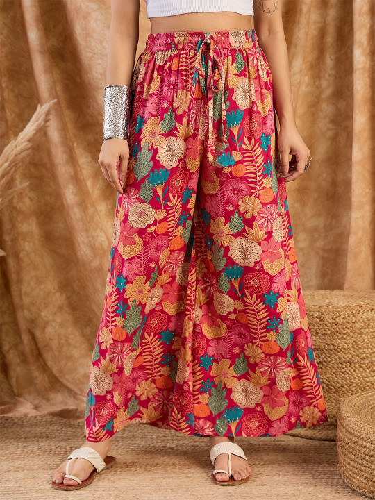 InWeave Women Floral Printed Ethnic Palazzos