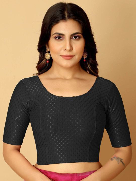 SHREEJI DESIGNER Woven Design Saree Blouse