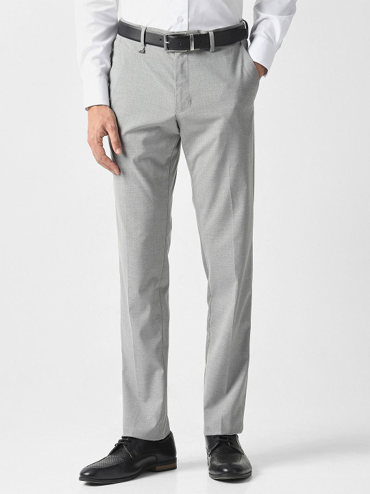 Van Heusen Men Slim Fit Mid-Rise Formal Trouser