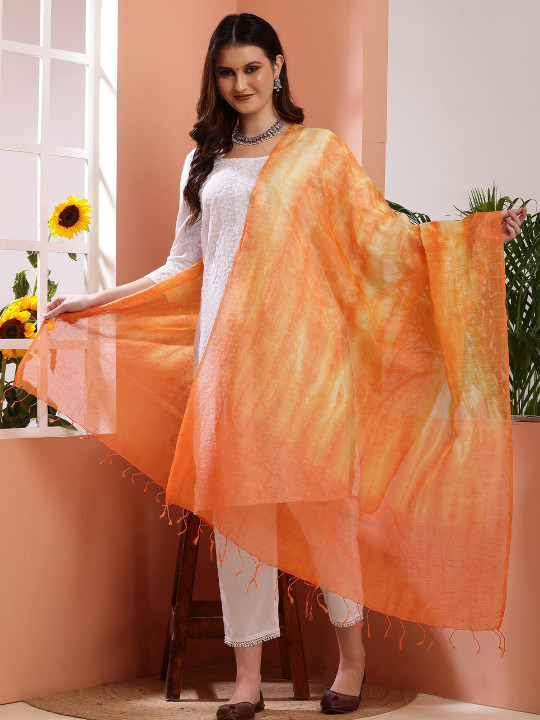 Bunkraft Abstract Tie and Dye Dupatta