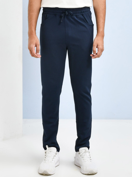 SKYKNIT Men Slim-Fit Mid-Rise Track Pant