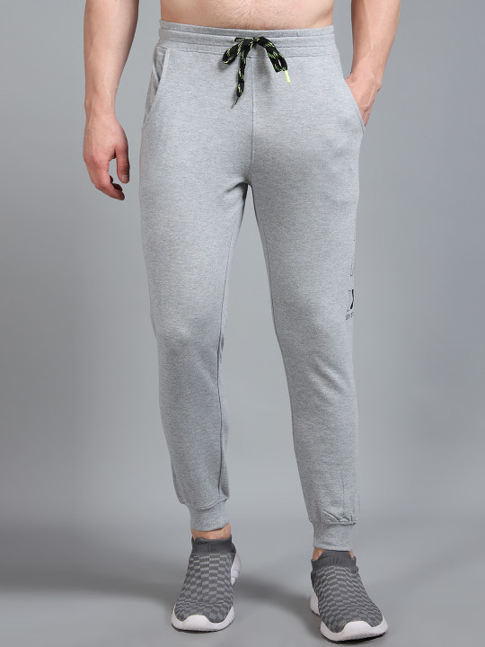 HRX by Hrithik Roshan HRX By Hrithik Roshan Men Pure Cotton Mid-RiseTrackPants