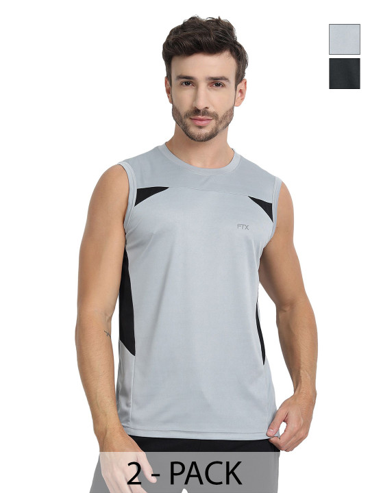 FTX Pack Of 2 Colourblocked Cut & Sew Dri-FIT T-shirts