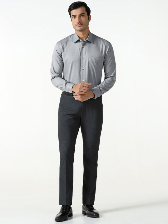 Blackberrys Indian Slim Fit Spread Collar Cotton Formal Shirt