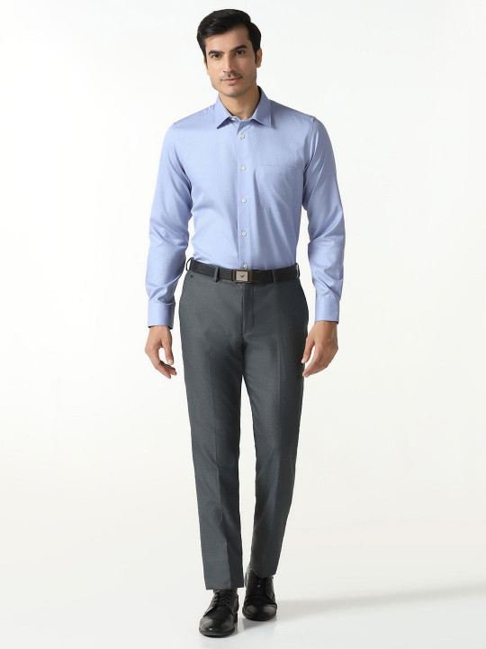 Blackberrys India Slim Fit Long Sleeves Spread Collar Pure Cotton Formal Shirt