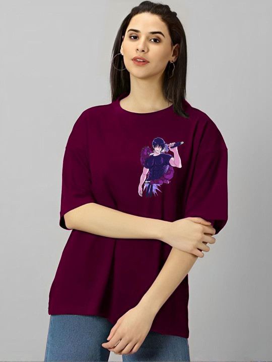 CORSICA Women 2 Printed Drop-Shoulder Sleeves Applique T-shirt